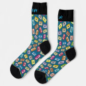 オーディオカセット模様ソックス ソックス (左)