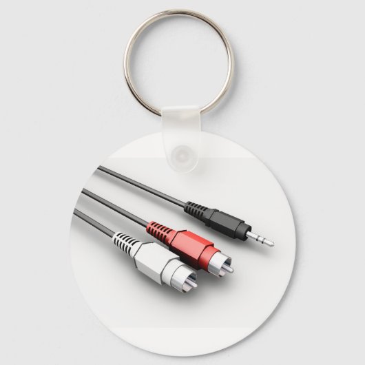 オーディオケーブルヴィンテージ技術 キーホルダー (正面)