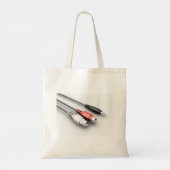 オーディオケーブルヴィンテージ技術 トートバッグ (裏面)