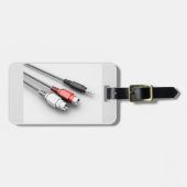 オーディオケーブルヴィンテージ技術 ラゲッジタグ (正面横)