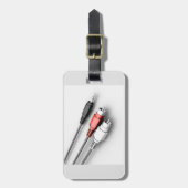 オーディオケーブルヴィンテージ技術 ラゲッジタグ (正面縦)