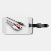 オーディオケーブルヴィンテージ技術 ラゲッジタグ (裏面横)