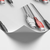 オーディオケーブルヴィンテージ技術 ラッピングペーパー