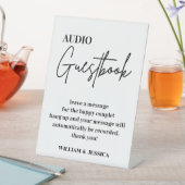 オーディオゲストブック |電話メッセージゲストブックの署名 台座サイン (インサイチュ)