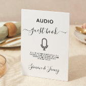 オーディオゲスト結婚ブックのサインテンプレート、 招待状