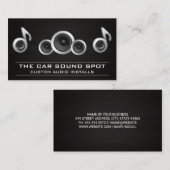 オーディオスピーカーサブウーハー | カーサウンド 名刺 (正面/裏面)