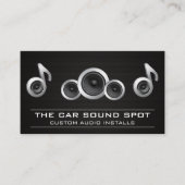 オーディオスピーカーサブウーハー | カーサウンド 名刺 (正面)