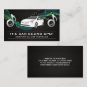 オーディオスピーカーサブウーハー | 楽譜 名刺 (正面/裏面)