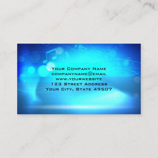 オーディオスピーカー | サラウンドサウンドサブウーファ 名刺 (裏面)