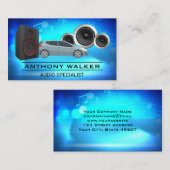 オーディオスピーカー | サラウンドサウンドサブウーファ 名刺 (正面/裏面)