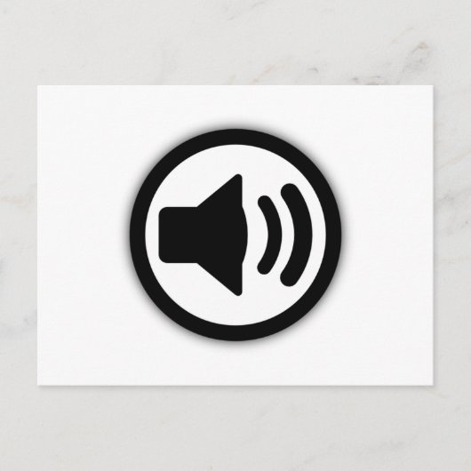 オーディオスピーカー ポストカード (正面)