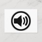 オーディオスピーカー 名刺 (正面)
