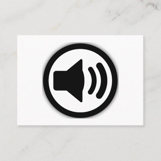 オーディオスピーカー 名刺 (正面)