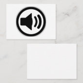 オーディオスピーカー 名刺 (正面/裏面)