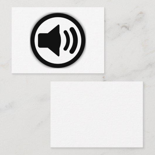 オーディオスピーカー 名刺 (正面/裏面)