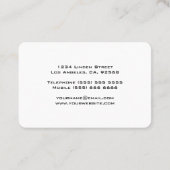 オーディオテープカセットDJ 名刺 (裏面)