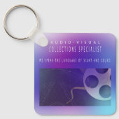 オーディオビジュアルおよびマルチメディアコレクションのスペシャリスト キーホルダー (正面)