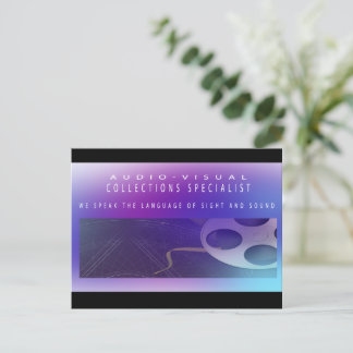オーディオビジュアルおよびマルチメディアコレクションのスペシャリスト ポストカード