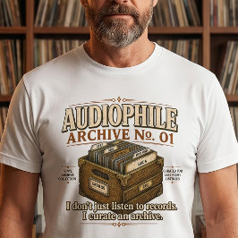 オーディオファイルのためのアーカイブNo. 01 ビニールTシャツ Tシャツ