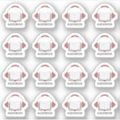 オーディオブック ヘッドホン リマインダー 読者 ブジョー プランナー シール (正面)