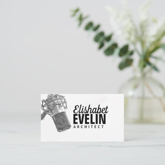 オーディオマイクg567 名刺 (スタンド正面)