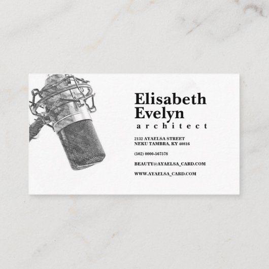 オーディオマイクg567 名刺 (裏面)