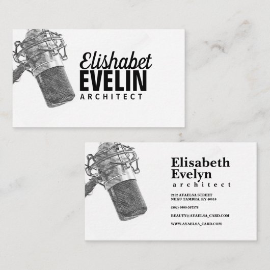 オーディオマイクg567 名刺 (正面/裏面)