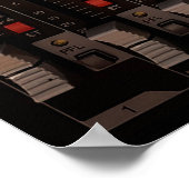 オーディオミキサーのボタン ポスター (角)