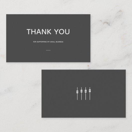 オーディオミュージックロゴ付きカードを挿入していただき、ありがとうございます 名刺 (正面/裏面)