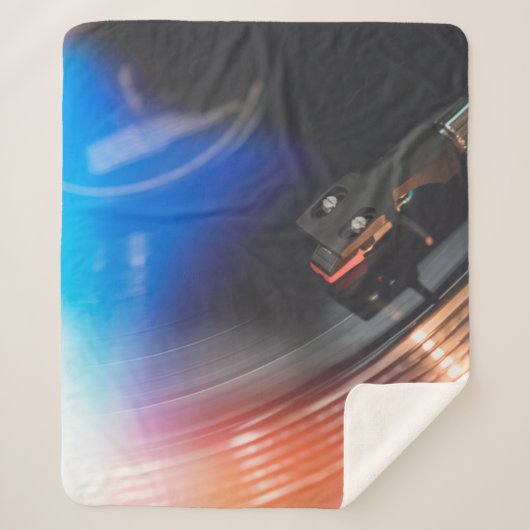 オーディオモダンディス遊ク上の音楽に対するターンテーブル。こんにちは シェルパブランケット (正面)