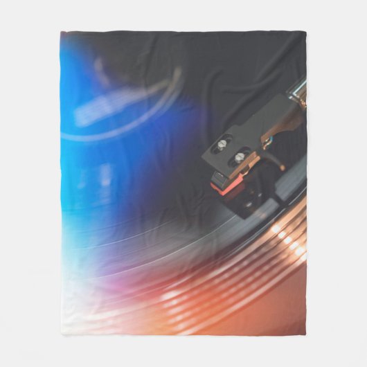 オーディオモダンディス遊ク上の音楽に対するターンテーブル。こんにちは フリースブランケット (正面)