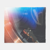 オーディオモダンディス遊ク上の音楽に対するターンテーブル。こんにちは フリースブランケット (正面(横))