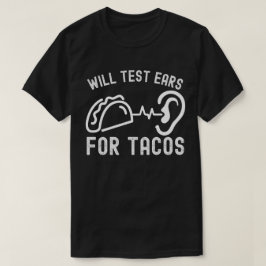 オーディオロジーの引用、タコスをテストします Tシャツ
