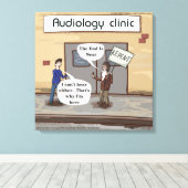 オーディオロジーカンバスおもしろいプリントの悔い改め キャンバスプリント (インサイチュ (ウッドフロア))