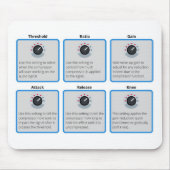 オーディオ圧縮のヒントとコツ マウスパッド (正面)