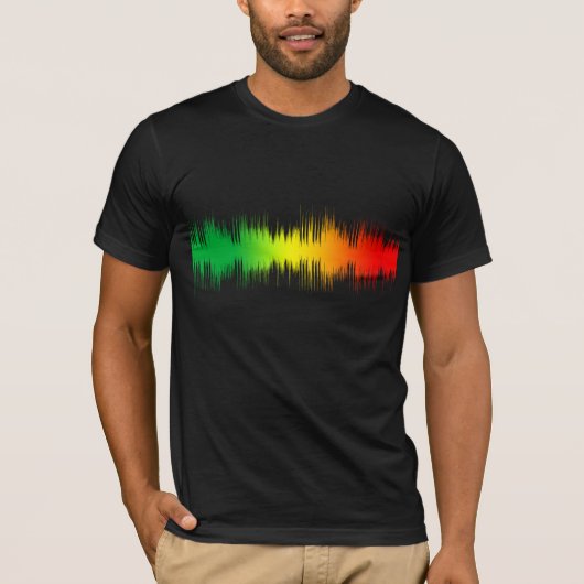 オーディオ波 Tシャツ (正面)