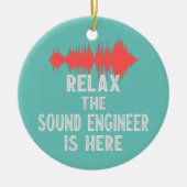 オーディオ用サウンドエンジニアスタジオオーディオデザイン セラミックオーナメント (正面)