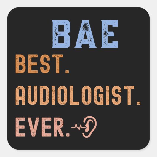 オーディオ誇りを持った専門最高の者は常に スクエアシール (正面)