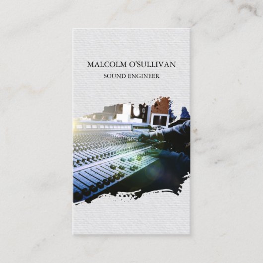 オーディオ録音エンジニア 名刺 (正面)