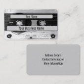 オーディオ音楽カセットテープ名刺 名刺 (正面/裏面)