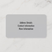 オーディオ音楽カセットテープ名刺 名刺 (裏面)