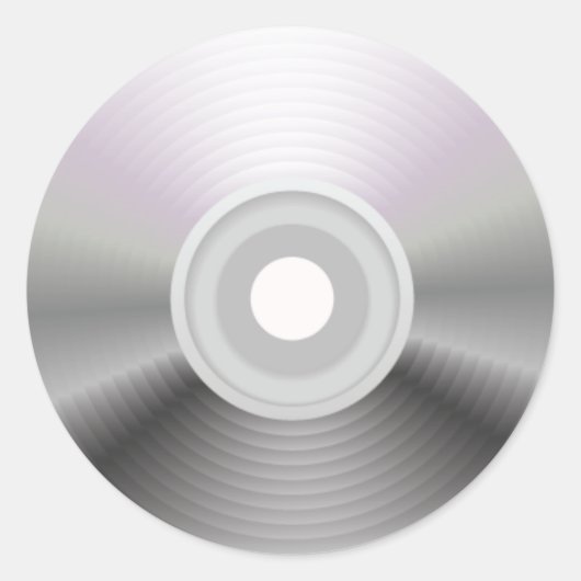 オーディオCDラウンドステッカー ラウンドシール (正面)
