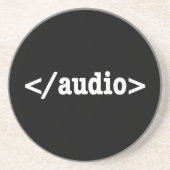オーディオHTML5コードの終了 コースター (正面)