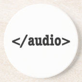 オーディオHTML5コードの終了 コースター (正面)