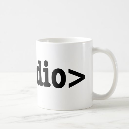 オーディオHTML5コードの終了 コーヒーマグカップ (右)