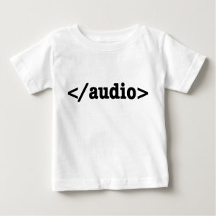 オーディオHTML5コードの終了 ベビーTシャツ