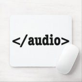 オーディオHTML5コードの終了 マウスパッド (マウス)