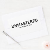 オーディオTシャツ未習得 – クリエイティブの不具合スタイル 長方形シール (封筒)