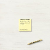 オーディションのリマインダー！ ポストイット (デスク上)