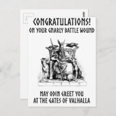 オーディンがおめでとう! ポストカード (正面/裏面)